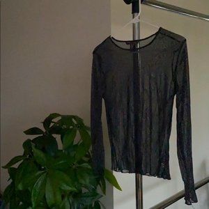 VICTORIA SECRET BLACK MESH TOP